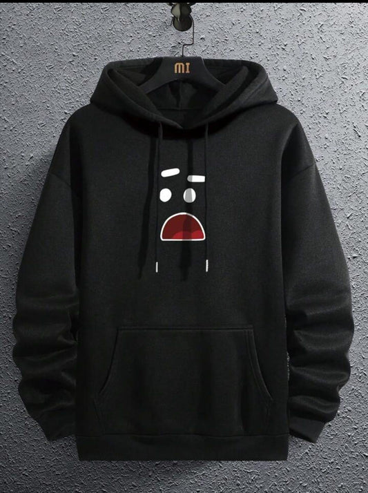 Men’s Fleece Printed Hoodie