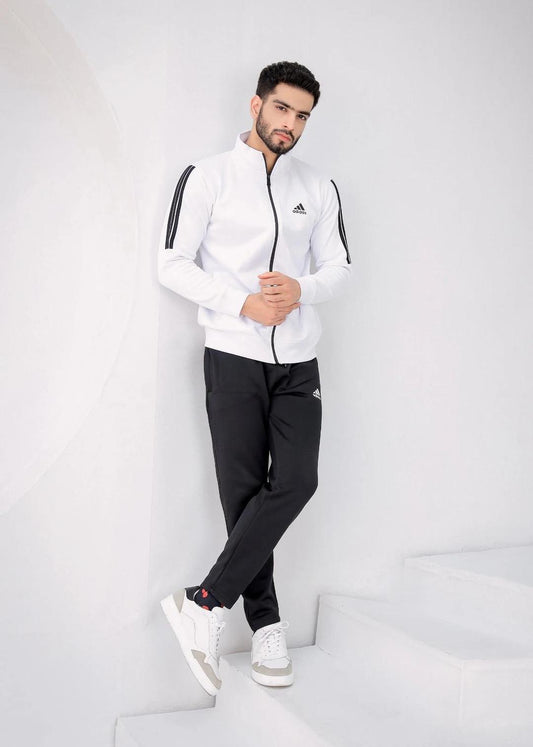 Men’s Micro Fleece Plain Zipper TrackSuit