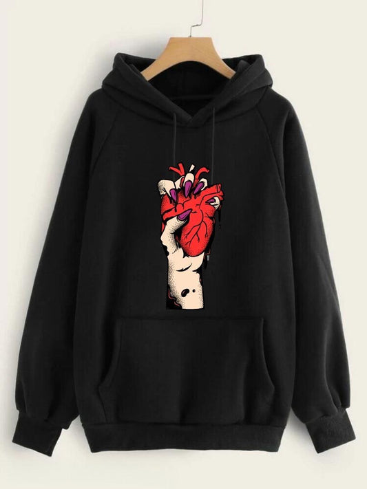 Stylish Printed Hoodie For Girls