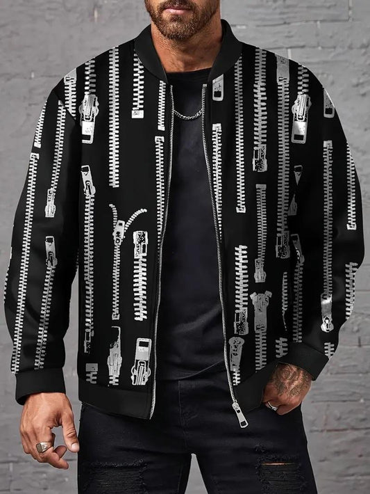 Men’s Printed Polyester Jacket