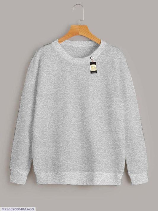 Women’s Stitched Plain Sweat Shirt