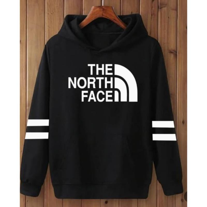 Men’s Black Printed Hoodie